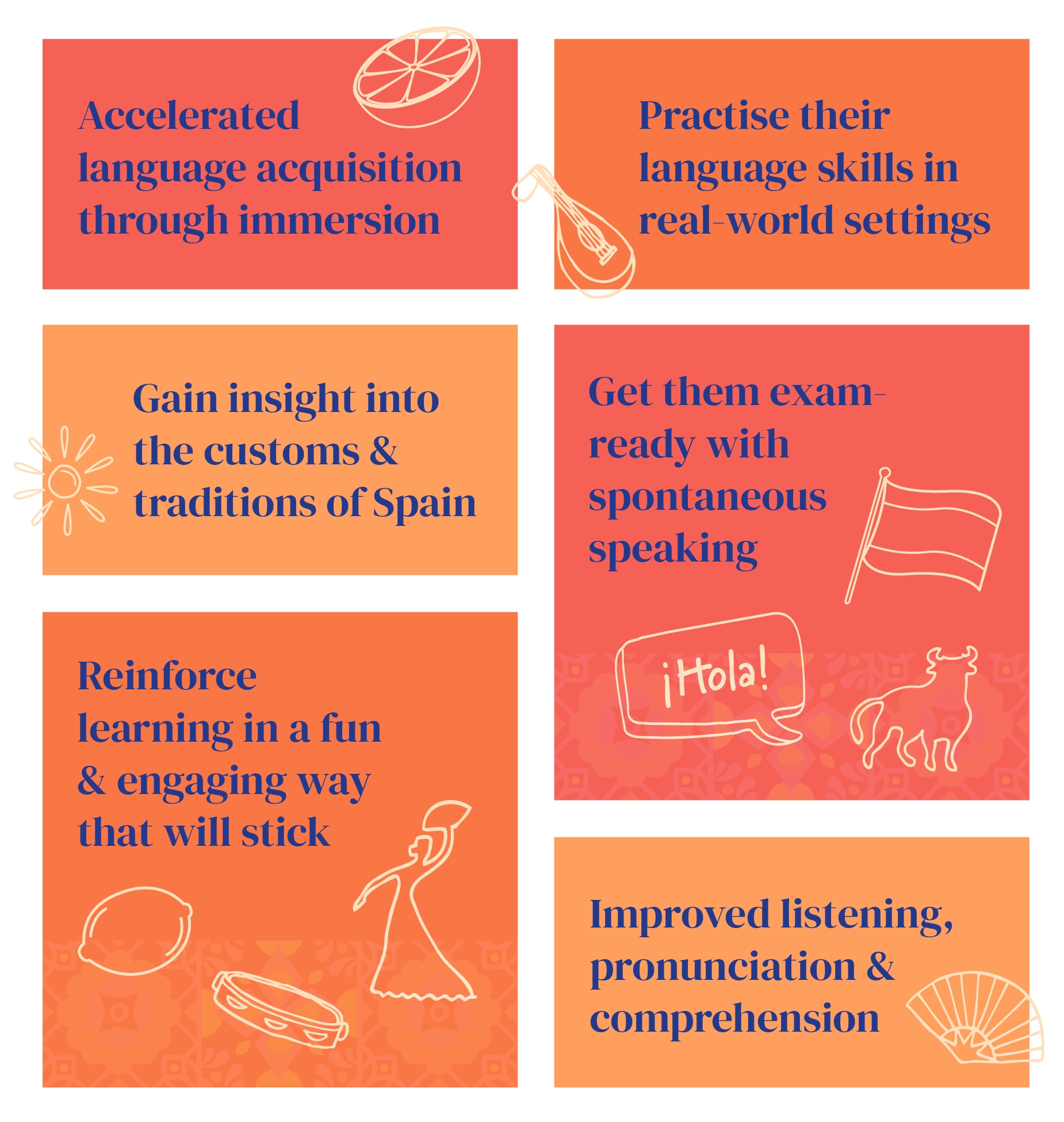 Spanish Immersion trip benefits